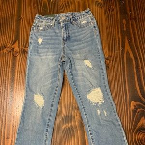 Distressed jeans